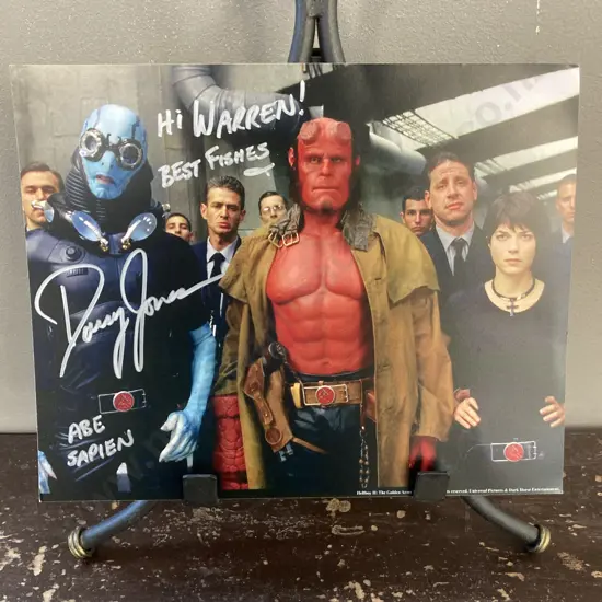 Doug Jones "Abe Sapien" Hellboy ll Autographed 20 x 26cm Photo